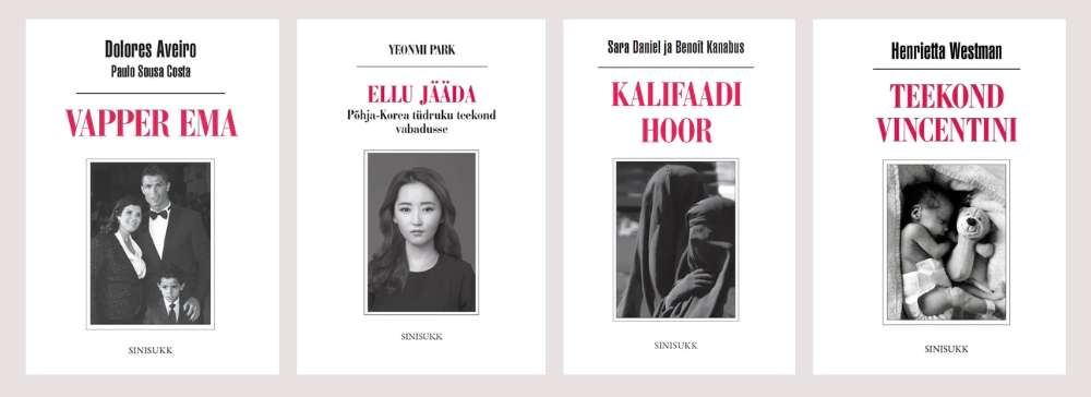 Näited sarja raamatutest: Yeonmi Park "Ellu jääda", Dolores Aveiro "Vapper ema", Sara Daniel ja Benoit Kanabus "Kalifaadi hoor", Henrietta Westman "Teekond Vincentini".
