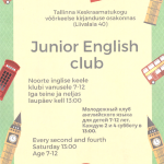 Noorte inglise keele klubi / Junior English club / Молодёжный клуб английского языка